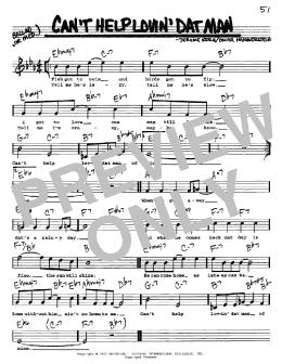 page one of Can't Help Lovin' Dat Man (Real Book – Melody, Lyrics & Chords)