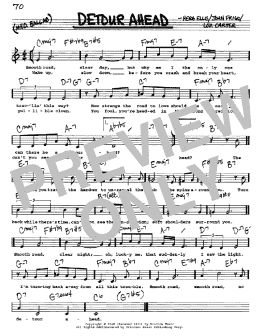 page one of Detour Ahead (Real Book – Melody, Lyrics & Chords)