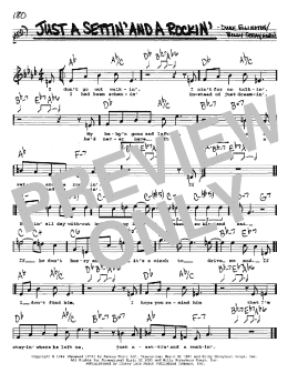 page one of Just A Settin' And A Rockin' (Real Book – Melody, Lyrics & Chords)