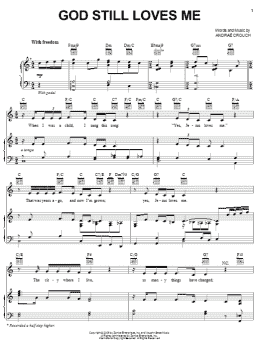 page one of God Still Loves Me (Piano, Vocal & Guitar Chords (Right-Hand Melody))