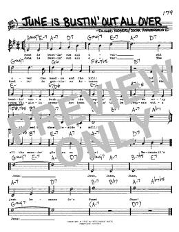 page one of June Is Bustin' Out All Over (Real Book – Melody, Lyrics & Chords)