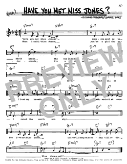 page one of Have You Met Miss Jones? (Real Book – Melody, Lyrics & Chords)