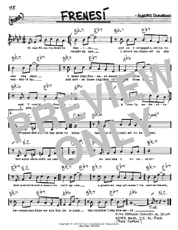 page one of Frenesi (Real Book – Melody, Lyrics & Chords)