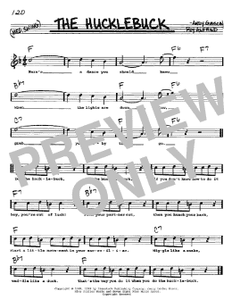 page one of The Hucklebuck (Real Book – Melody, Lyrics & Chords)