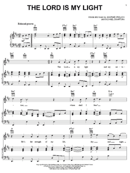 page one of The Lord Is My Light (Piano, Vocal & Guitar Chords (Right-Hand Melody))