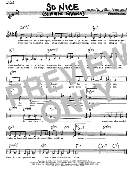 page one of So Nice (Summer Samba) (Real Book – Melody, Lyrics & Chords)
