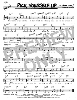 page one of Pick Yourself Up (Real Book – Melody, Lyrics & Chords)