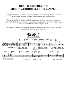 page one of Look For The Silver Lining (Real Book – Melody, Lyrics & Chords)