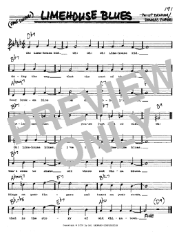 page one of Limehouse Blues (Real Book – Melody, Lyrics & Chords)