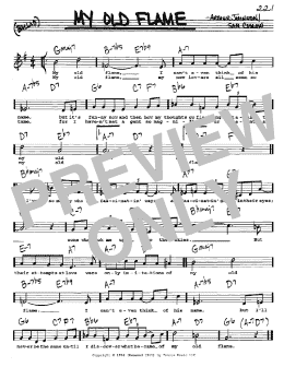 page one of My Old Flame (Real Book – Melody, Lyrics & Chords)