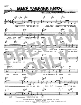 page one of Make Someone Happy (from Do Re Mi) (Real Book – Melody, Lyrics & Chords)