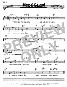 page one of Moonglow (Real Book – Melody, Lyrics & Chords)