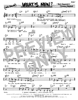 page one of What's New? (Real Book – Melody, Lyrics & Chords)
