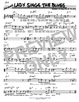 page one of Lady Sings The Blues (Real Book – Melody, Lyrics & Chords)