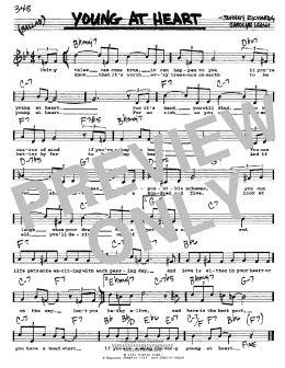 page one of Young At Heart (Real Book – Melody, Lyrics & Chords)