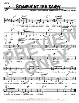 page one of Stompin' At The Savoy (Real Book – Melody, Lyrics & Chords)