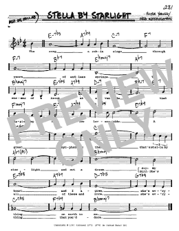 page one of Stella By Starlight (Real Book – Melody, Lyrics & Chords)
