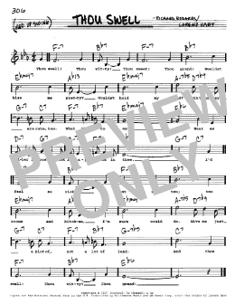 page one of Thou Swell (Real Book – Melody, Lyrics & Chords)
