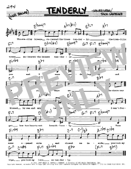 page one of Tenderly (Real Book – Melody, Lyrics & Chords)