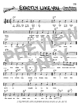 page one of Exactly Like You (Real Book – Melody, Lyrics & Chords)
