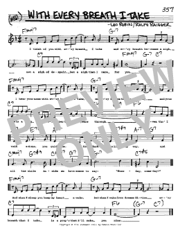 page one of With Every Breath I Take (Real Book – Melody, Lyrics & Chords)
