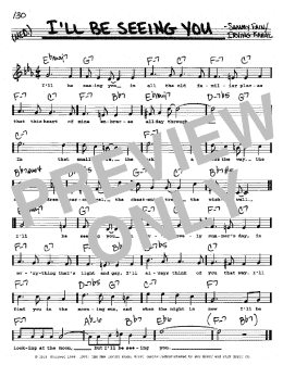 page one of I'll Be Seeing You (Real Book – Melody, Lyrics & Chords)