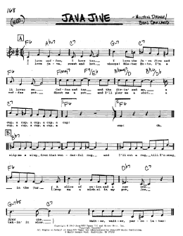page one of Java Jive (Real Book – Melody, Lyrics & Chords)