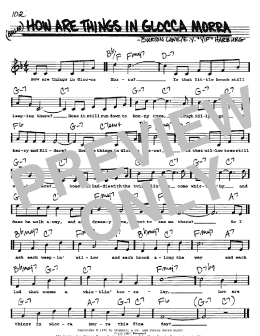 page one of How Are Things In Glocca Morra (Real Book – Melody, Lyrics & Chords)