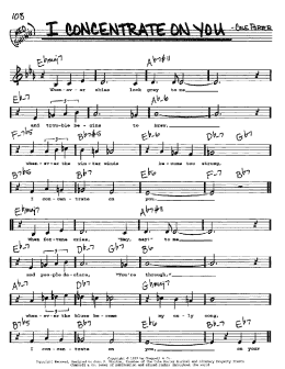 page one of I Concentrate On You (Real Book – Melody, Lyrics & Chords)