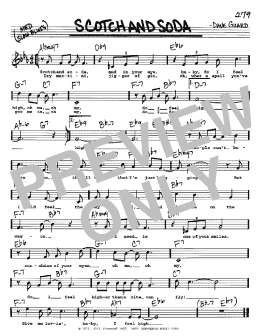 page one of Scotch And Soda (Real Book – Melody, Lyrics & Chords)