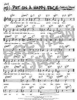 page one of Put On A Happy Face (Real Book – Melody, Lyrics & Chords)