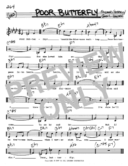 page one of Poor Butterfly (Real Book – Melody, Lyrics & Chords)
