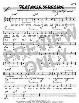 page one of Penthouse Serenade (Real Book – Melody, Lyrics & Chords)