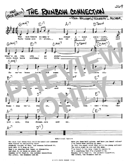 page one of The Rainbow Connection (Real Book – Melody, Lyrics & Chords)