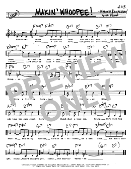 page one of Makin' Whoopee! (Real Book – Melody, Lyrics & Chords)