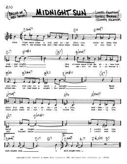 Midnight Sun sheet music for piano solo (PDF-interactive)