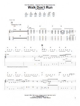 page one of Walk Don't Run (Guitar Tab)