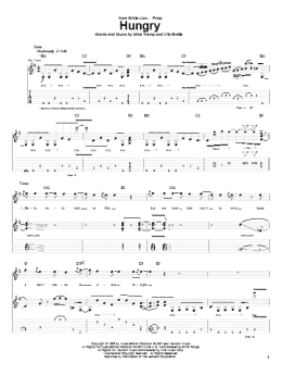 page one of Hungry (Guitar Tab)