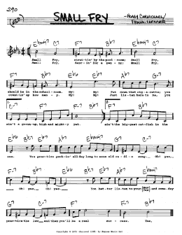 page one of Small Fry (Real Book – Melody, Lyrics & Chords)