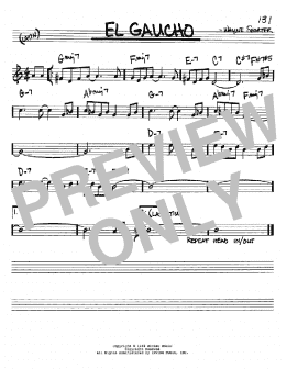 page one of El Gaucho (Real Book – Melody & Chords – Bb Instruments)