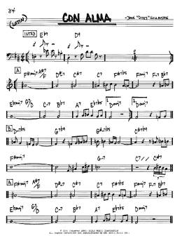 page one of Con Alma (Real Book – Melody & Chords – Bb Instruments)