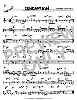 page one of Conception (Real Book – Melody & Chords – Bb Instruments)