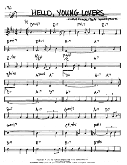 page one of Hello, Young Lovers (Real Book – Melody & Chords – Bb Instruments)