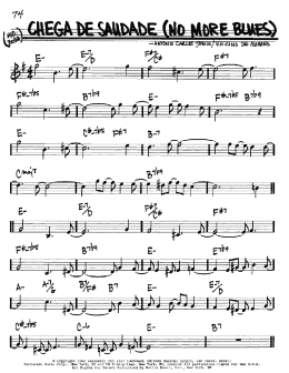 page one of Chega De Saudade (No More Blues) (Real Book – Melody & Chords – Bb Instruments)