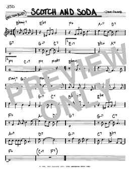 page one of Scotch And Soda (Real Book – Melody & Chords – Bb Instruments)