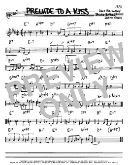 page one of Prelude To A Kiss (Real Book – Melody & Chords – Bb Instruments)