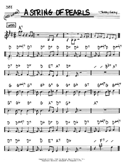 page one of A String Of Pearls (Real Book – Melody & Chords – Bb Instruments)