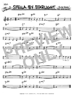 page one of Stella By Starlight (Real Book – Melody & Chords – Bb Instruments)