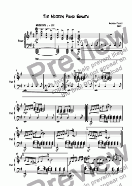 page one of The Modern Piano Sonata