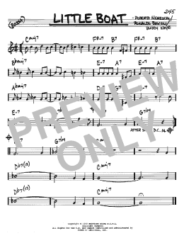 page one of Little Boat (Real Book – Melody & Chords – Bb Instruments)